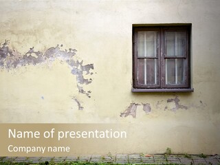 Ruined Damaged Rough PowerPoint Template