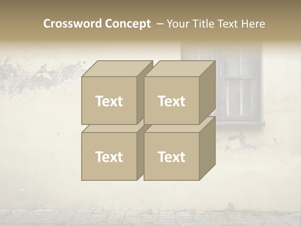 Ruined Damaged Rough PowerPoint Template