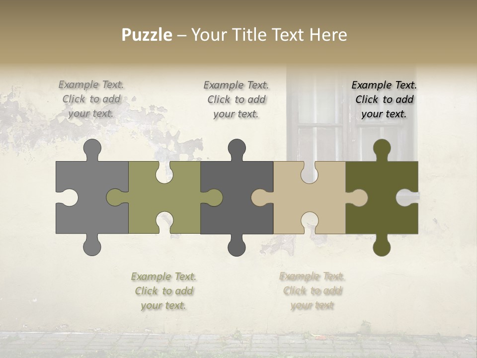 Ruined Damaged Rough PowerPoint Template