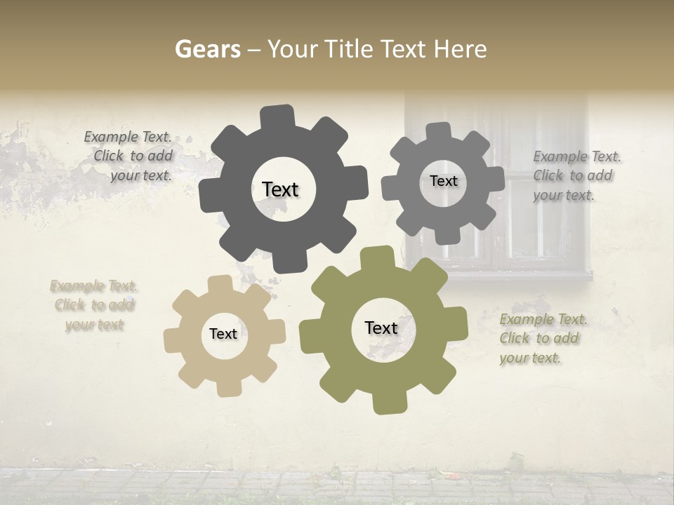 Ruined Damaged Rough PowerPoint Template