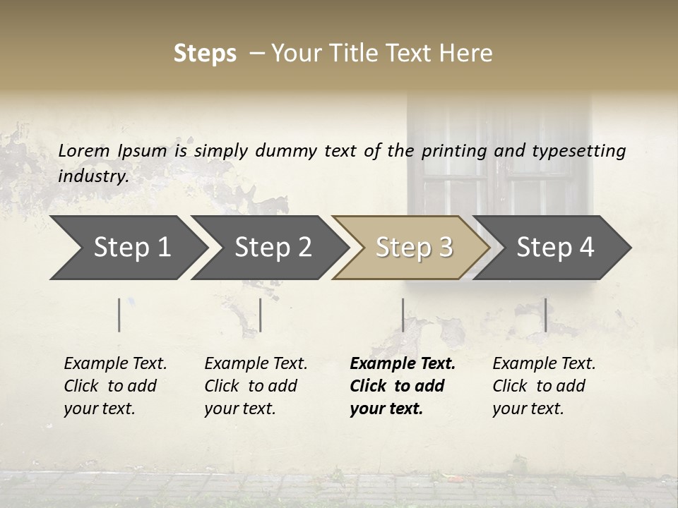 Ruined Damaged Rough PowerPoint Template
