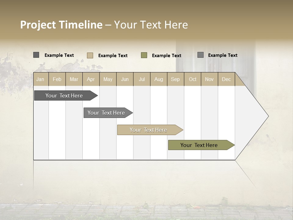 Ruined Damaged Rough PowerPoint Template