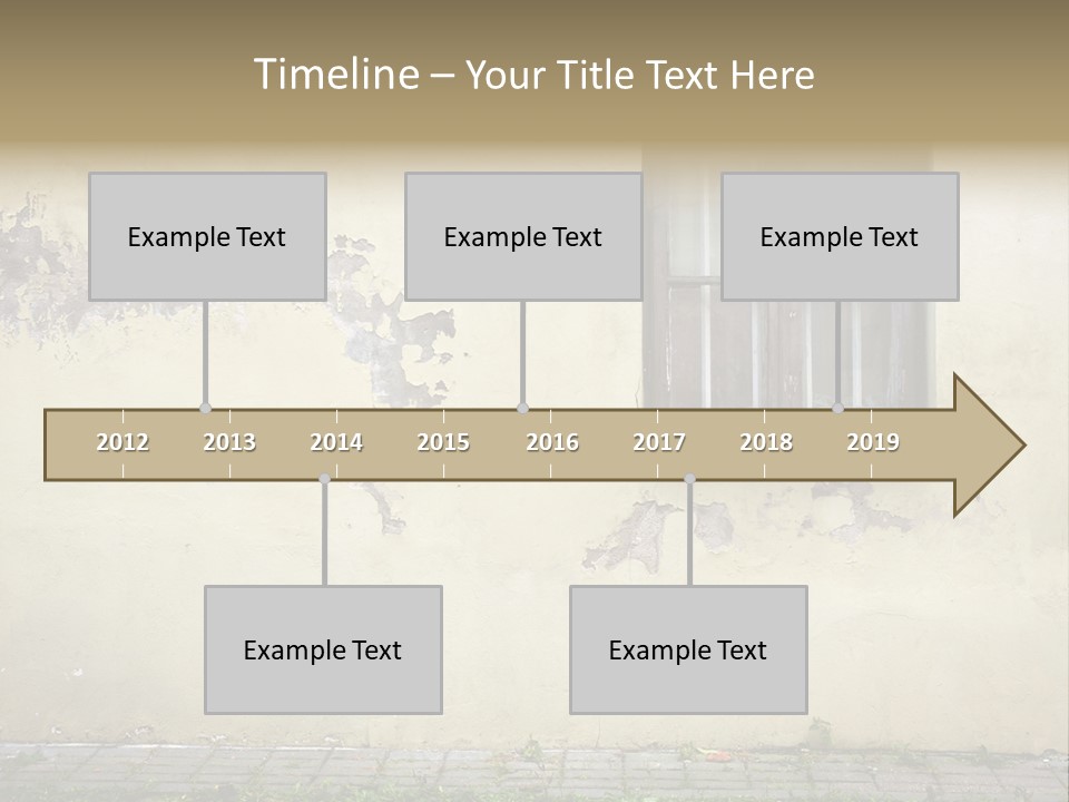Ruined Damaged Rough PowerPoint Template
