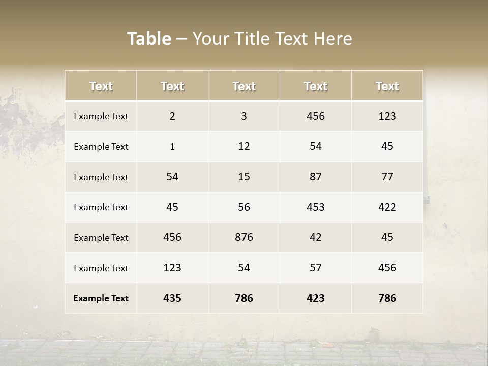 Ruined Damaged Rough PowerPoint Template