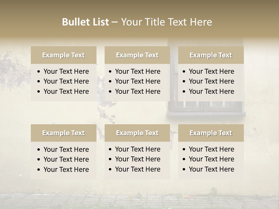 Ruined Damaged Rough PowerPoint Template