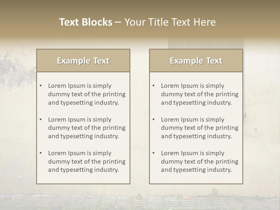 Ruined Damaged Rough PowerPoint Template