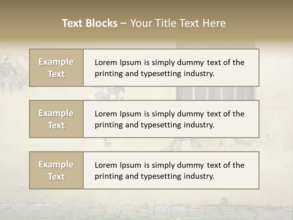 Ruined Damaged Rough PowerPoint Template