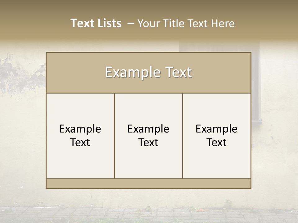 Ruined Damaged Rough PowerPoint Template