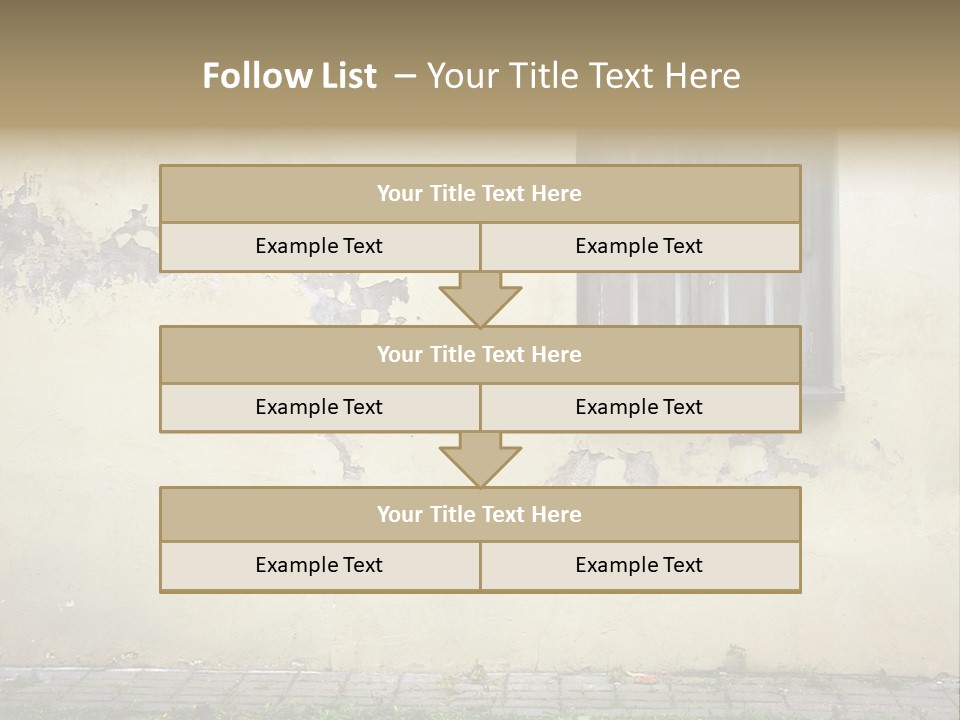 Ruined Damaged Rough PowerPoint Template