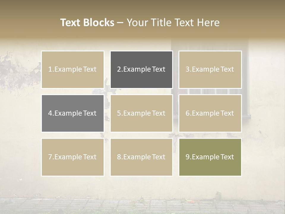 Ruined Damaged Rough PowerPoint Template