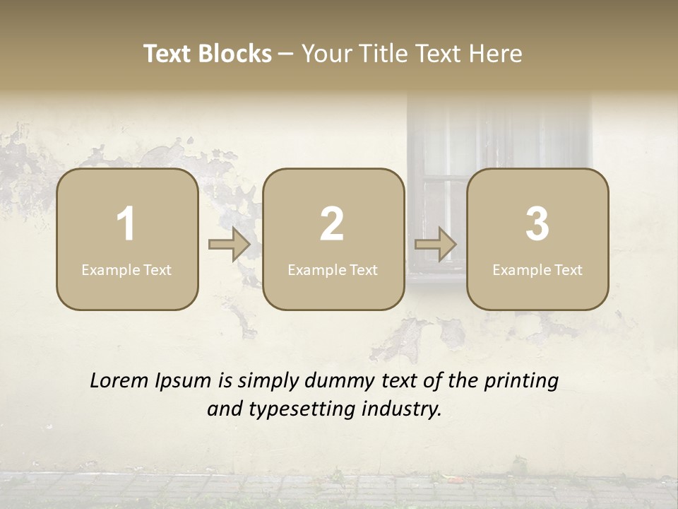 Ruined Damaged Rough PowerPoint Template