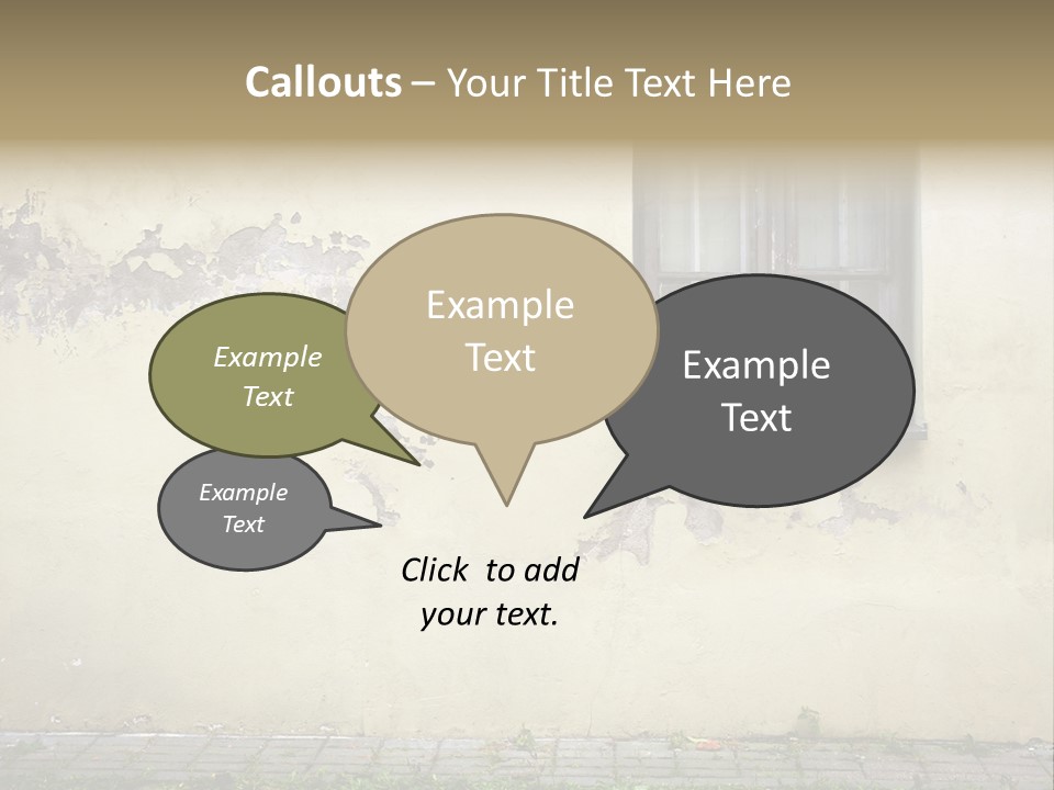 Ruined Damaged Rough PowerPoint Template