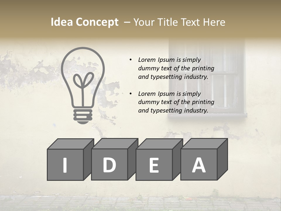 Ruined Damaged Rough PowerPoint Template
