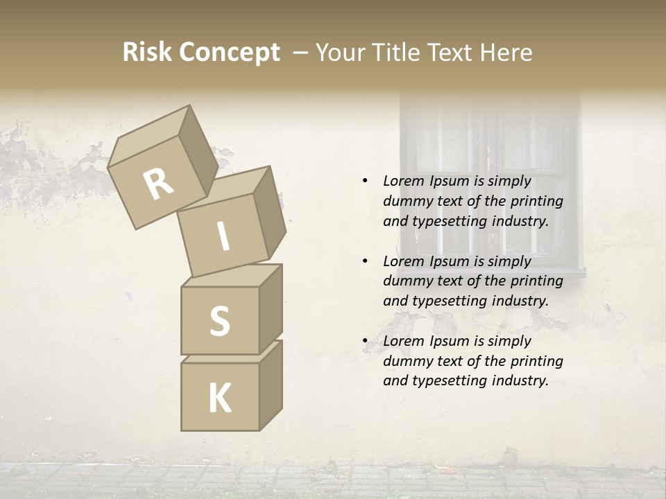 Ruined Damaged Rough PowerPoint Template