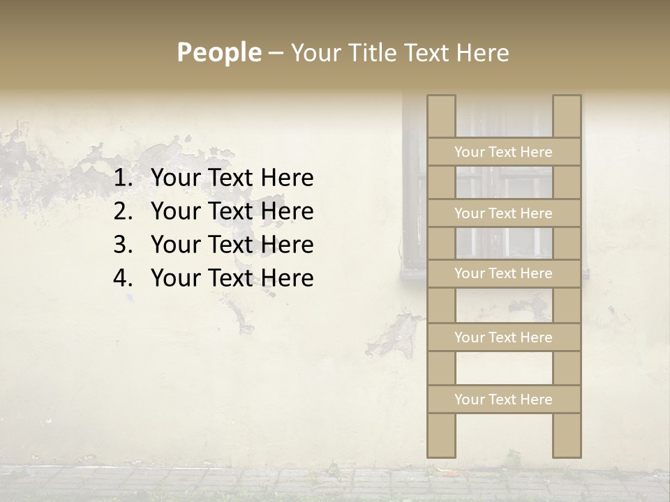 Ruined Damaged Rough PowerPoint Template