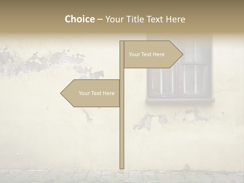 Ruined Damaged Rough PowerPoint Template