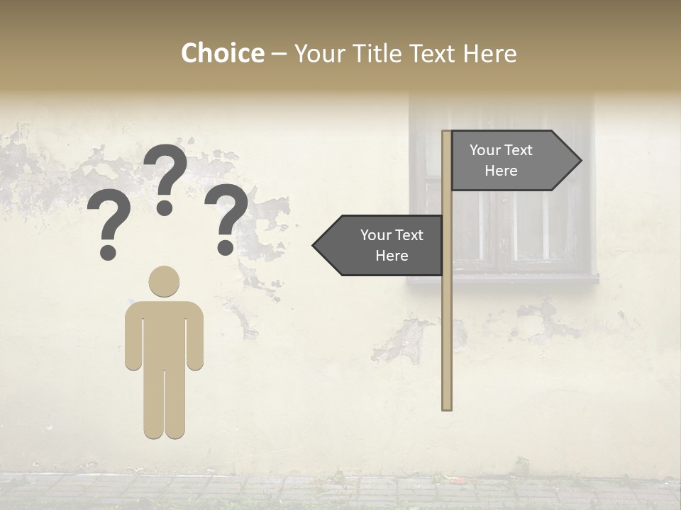 Ruined Damaged Rough PowerPoint Template