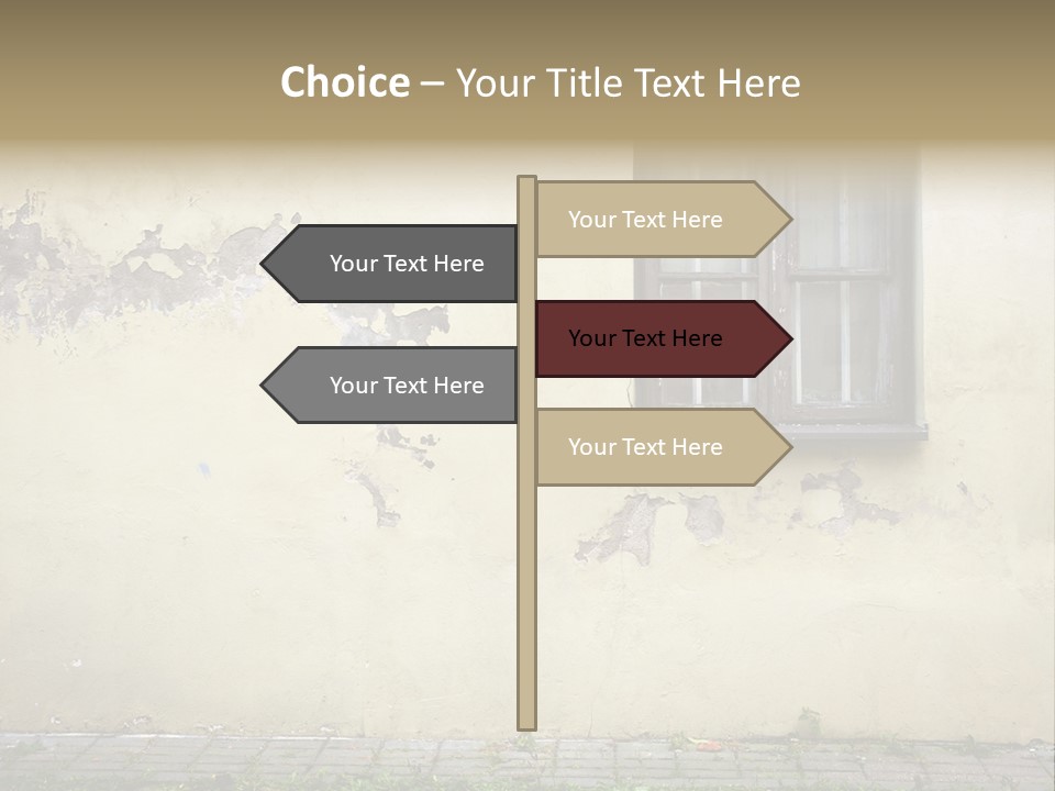 Ruined Damaged Rough PowerPoint Template