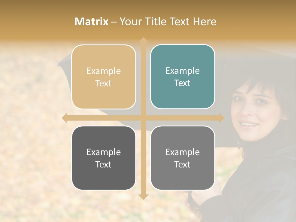 Friendly Caucasian Leaves PowerPoint Template