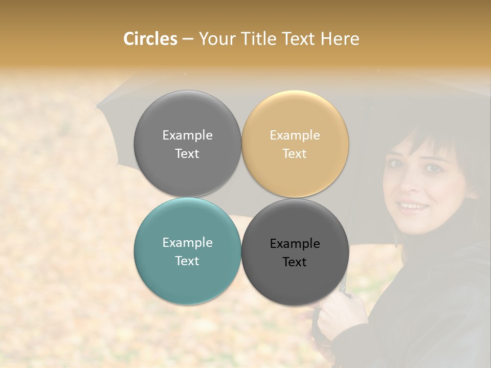 Friendly Caucasian Leaves PowerPoint Template