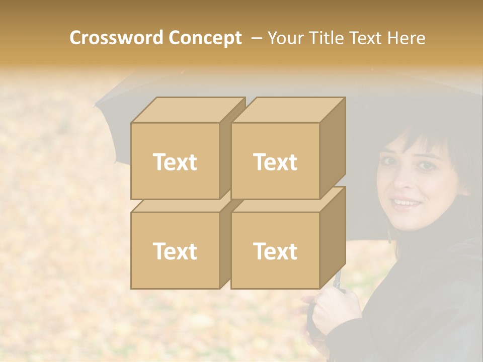 Friendly Caucasian Leaves PowerPoint Template