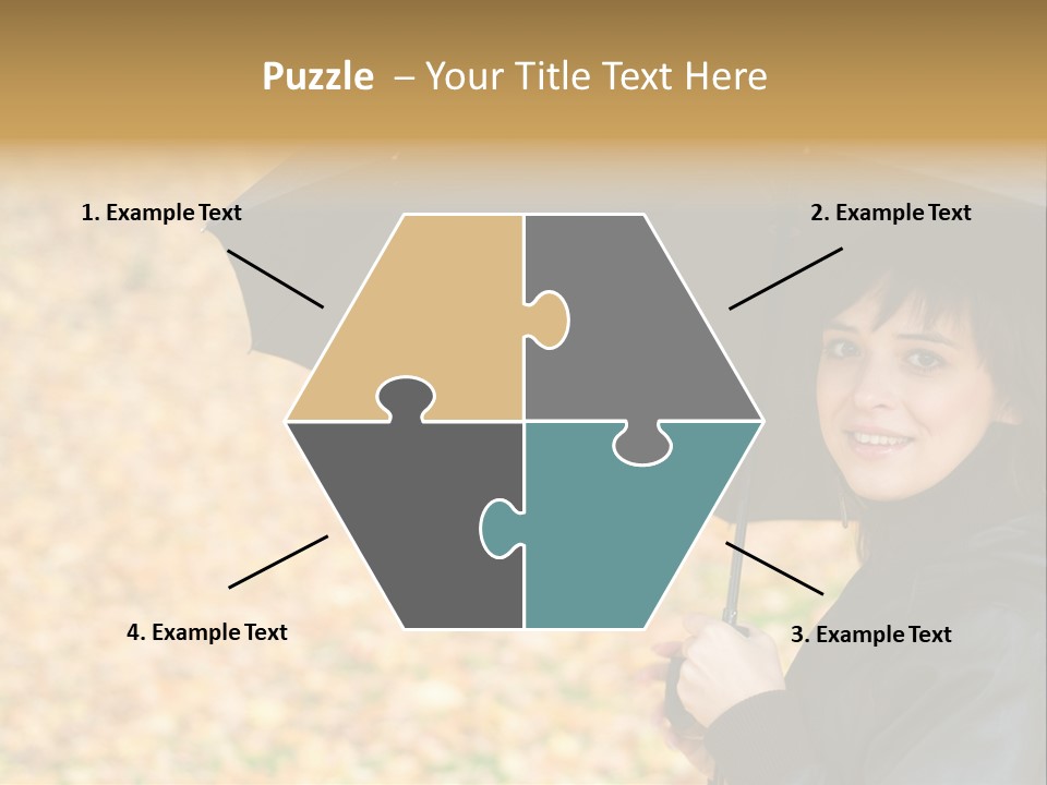 Friendly Caucasian Leaves PowerPoint Template