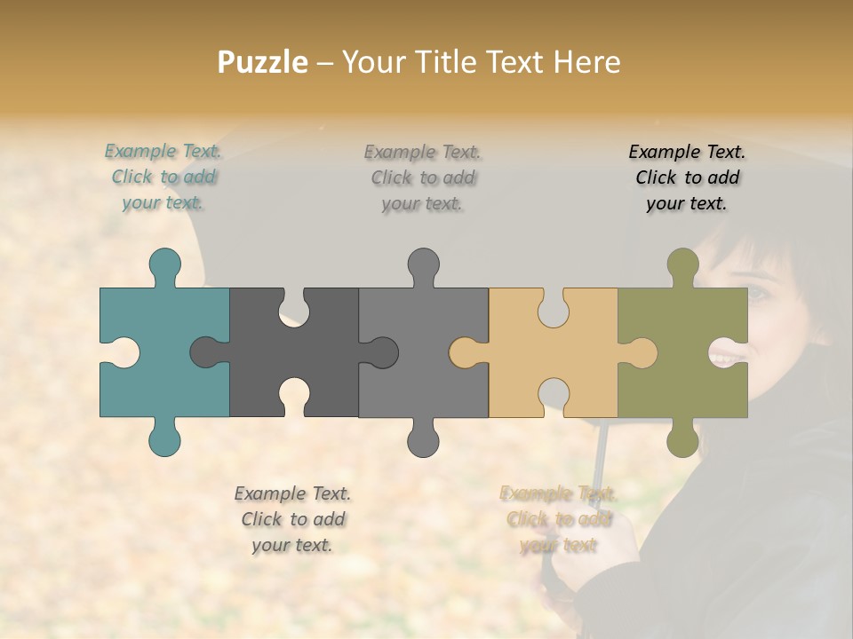 Friendly Caucasian Leaves PowerPoint Template