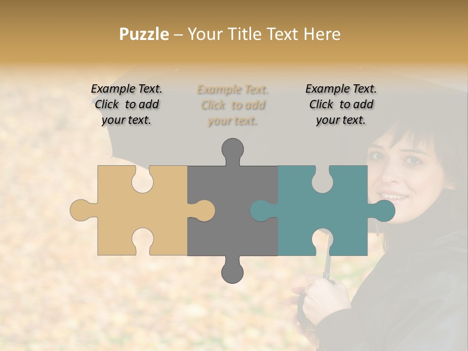 Friendly Caucasian Leaves PowerPoint Template