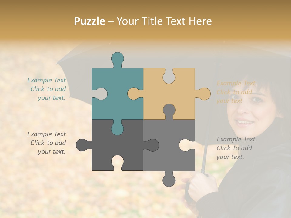 Friendly Caucasian Leaves PowerPoint Template