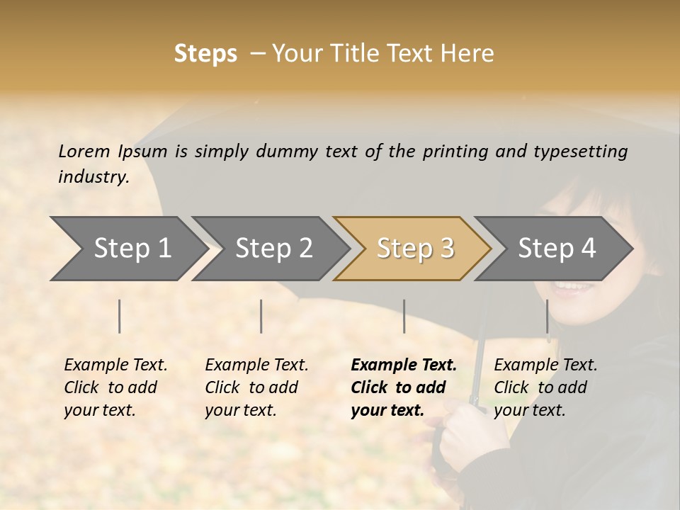 Friendly Caucasian Leaves PowerPoint Template