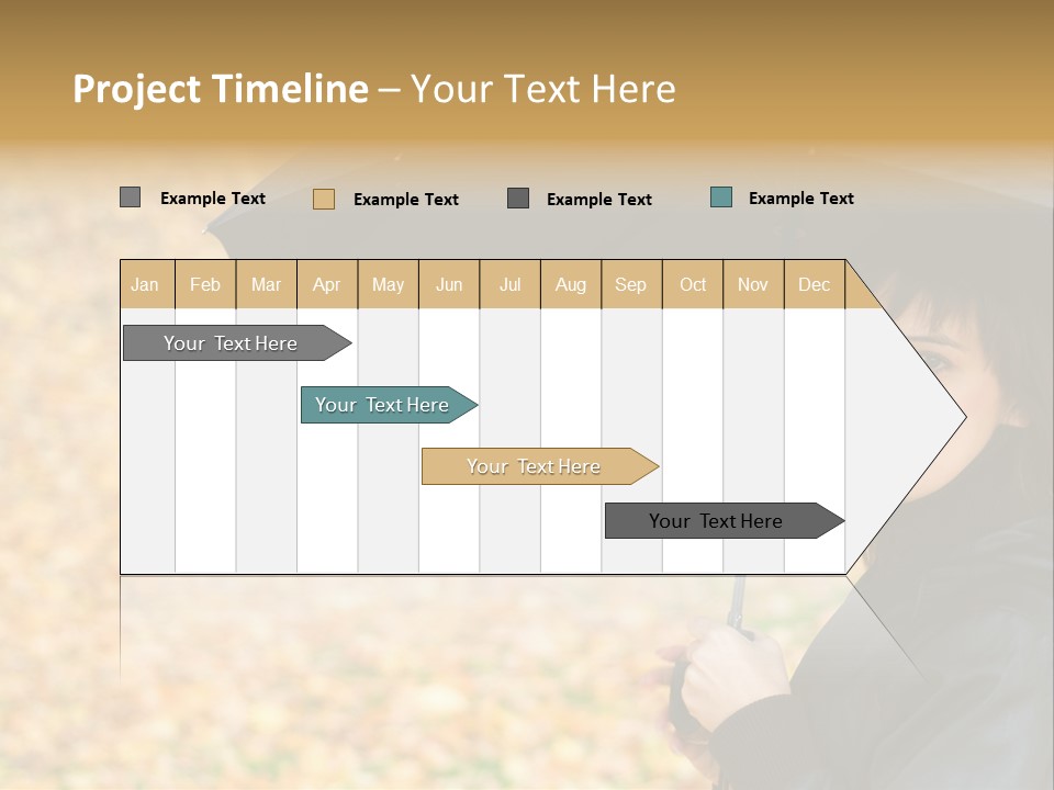 Friendly Caucasian Leaves PowerPoint Template