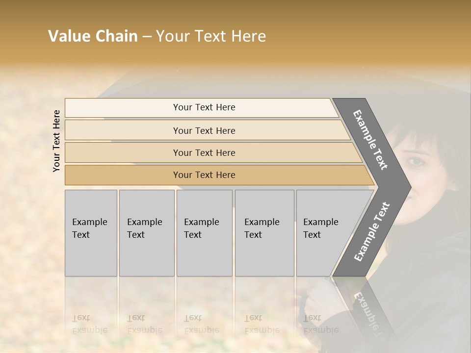 Friendly Caucasian Leaves PowerPoint Template