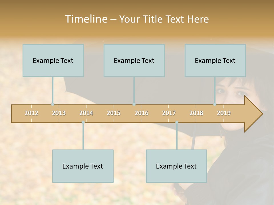 Friendly Caucasian Leaves PowerPoint Template