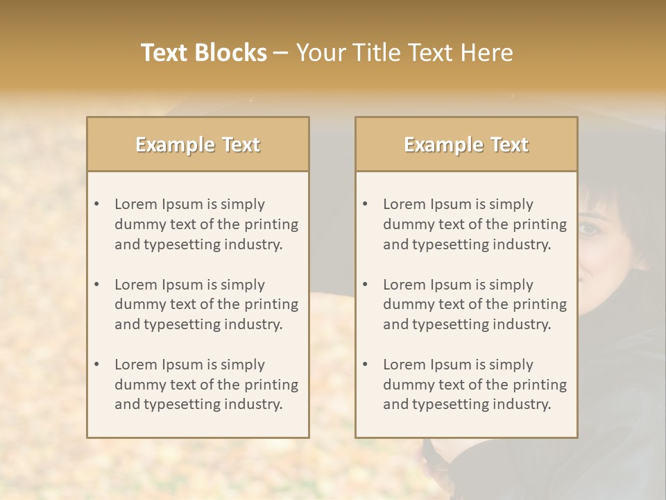 Friendly Caucasian Leaves PowerPoint Template