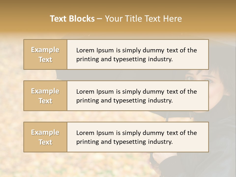 Friendly Caucasian Leaves PowerPoint Template