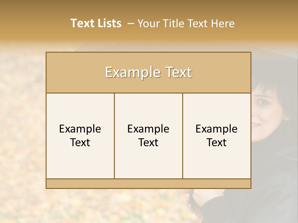 Friendly Caucasian Leaves PowerPoint Template
