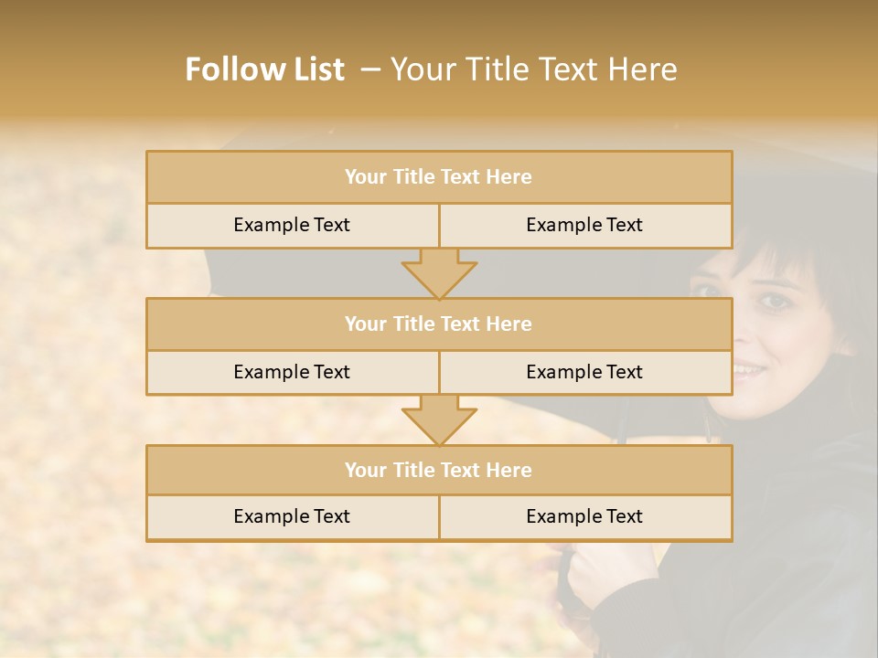 Friendly Caucasian Leaves PowerPoint Template