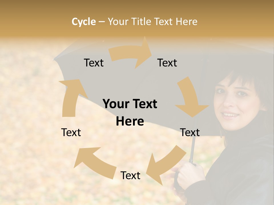 Friendly Caucasian Leaves PowerPoint Template