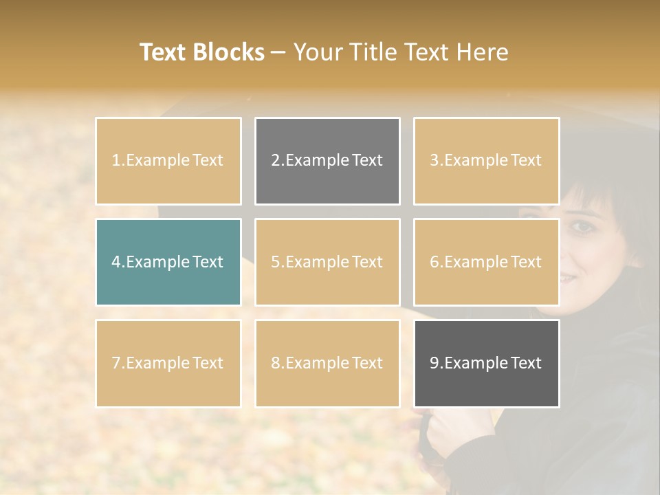 Friendly Caucasian Leaves PowerPoint Template