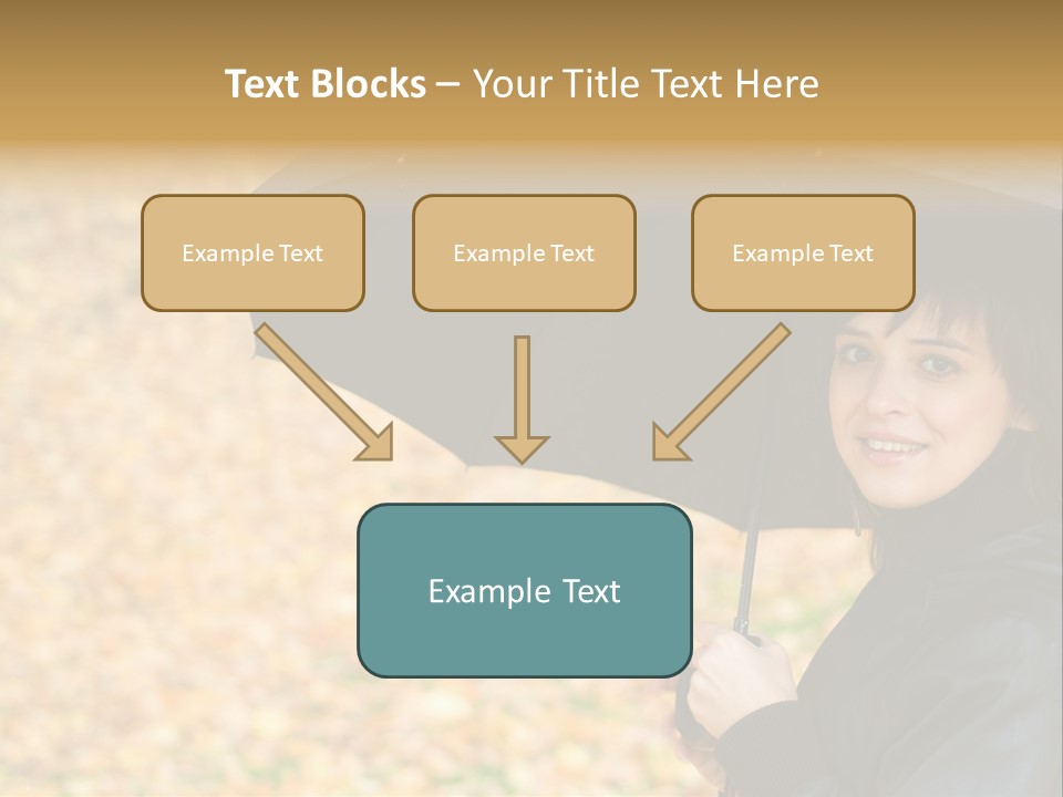 Friendly Caucasian Leaves PowerPoint Template