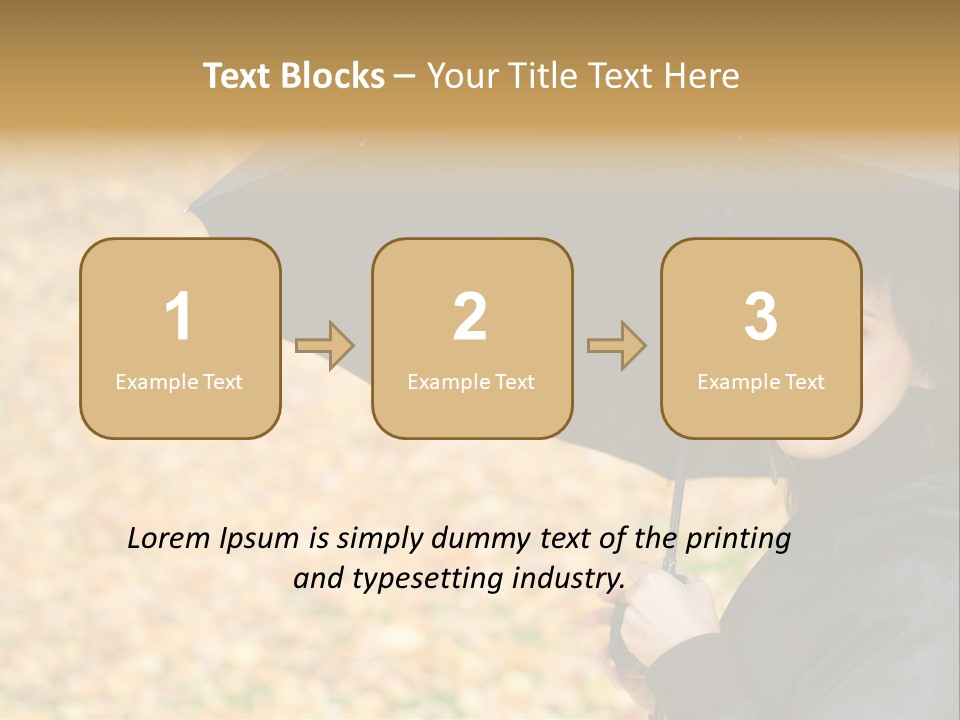 Friendly Caucasian Leaves PowerPoint Template