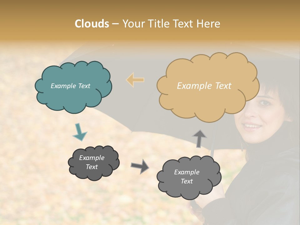 Friendly Caucasian Leaves PowerPoint Template