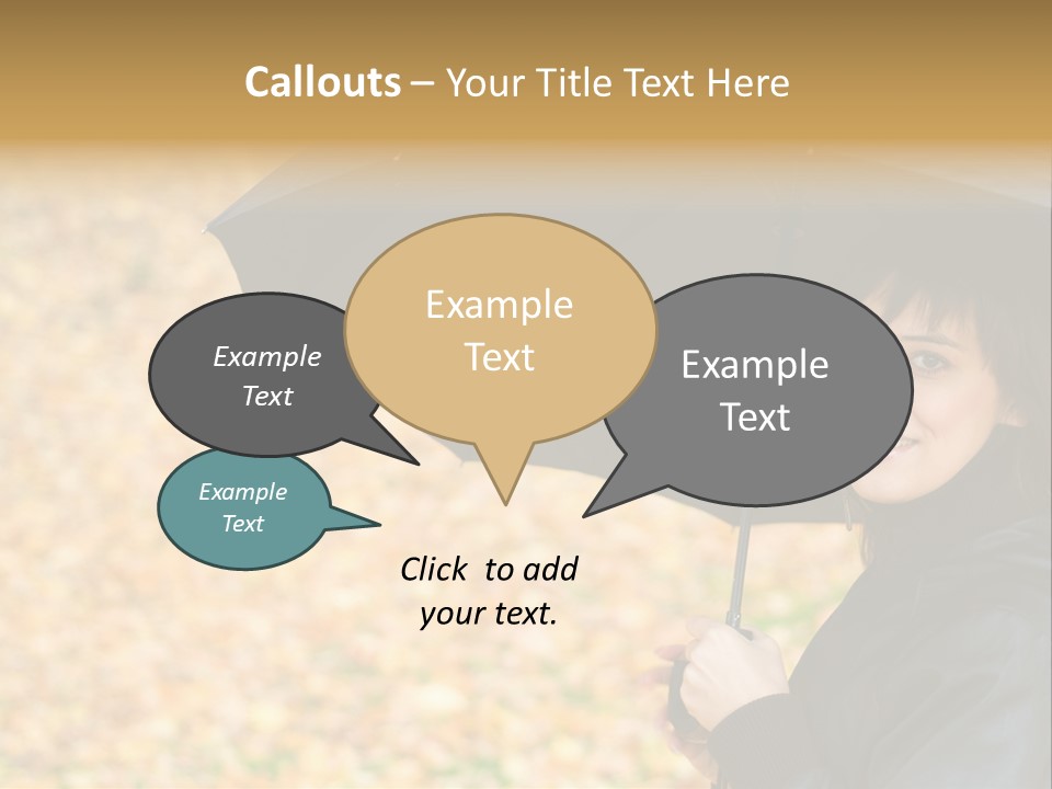 Friendly Caucasian Leaves PowerPoint Template
