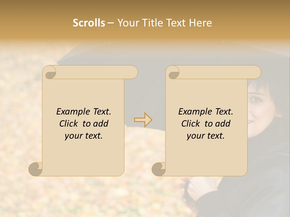 Friendly Caucasian Leaves PowerPoint Template