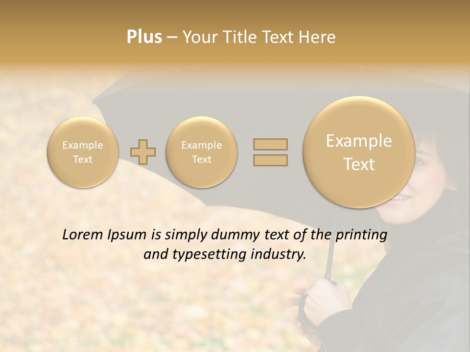 Friendly Caucasian Leaves PowerPoint Template