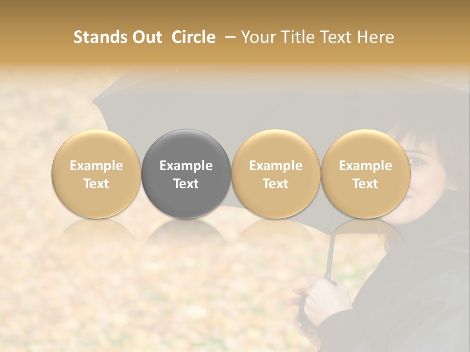 Friendly Caucasian Leaves PowerPoint Template