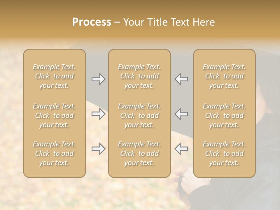 Friendly Caucasian Leaves PowerPoint Template