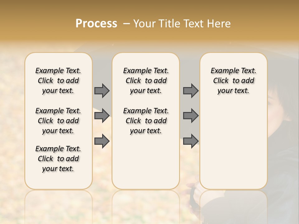 Friendly Caucasian Leaves PowerPoint Template