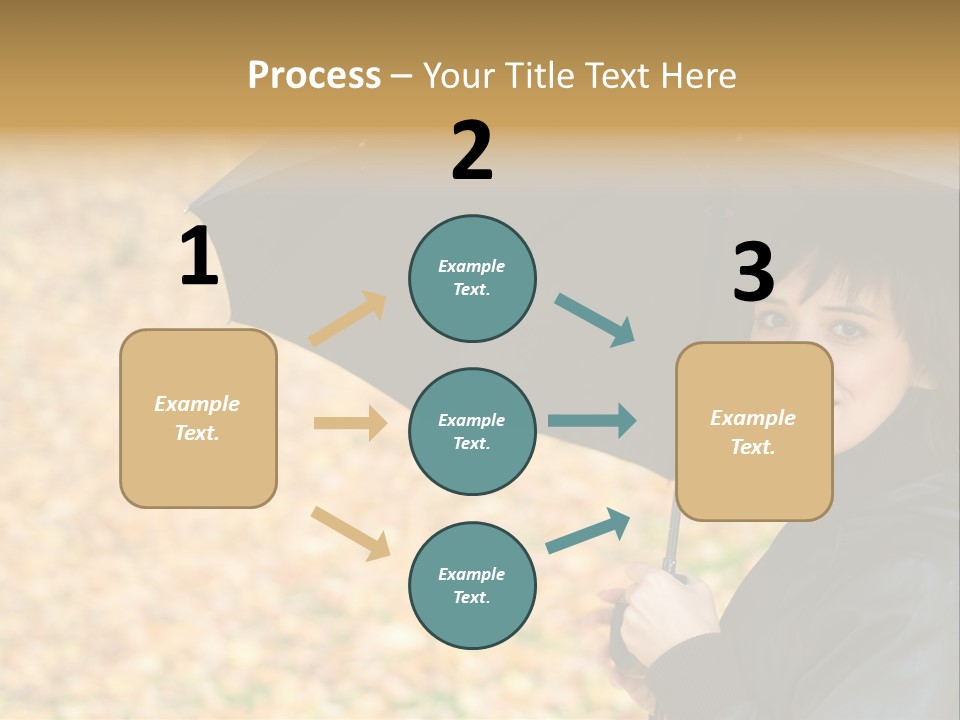 Friendly Caucasian Leaves PowerPoint Template