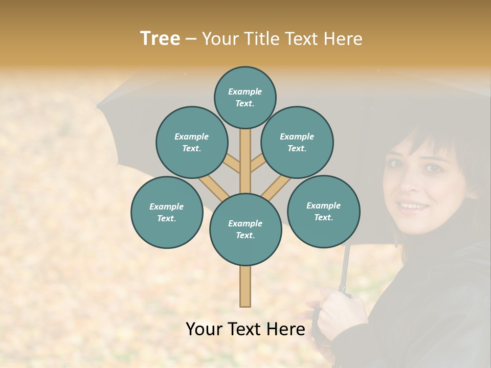 Friendly Caucasian Leaves PowerPoint Template